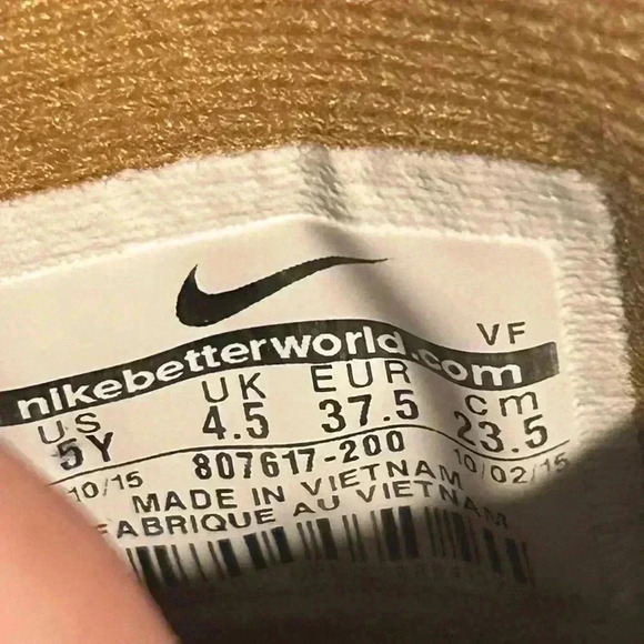 NIKE Air Force 1’s Flax ‘Wheat’ High Sz: 5Y Youth / 6.5 Womens #807617-200 - Picture 9 of 9